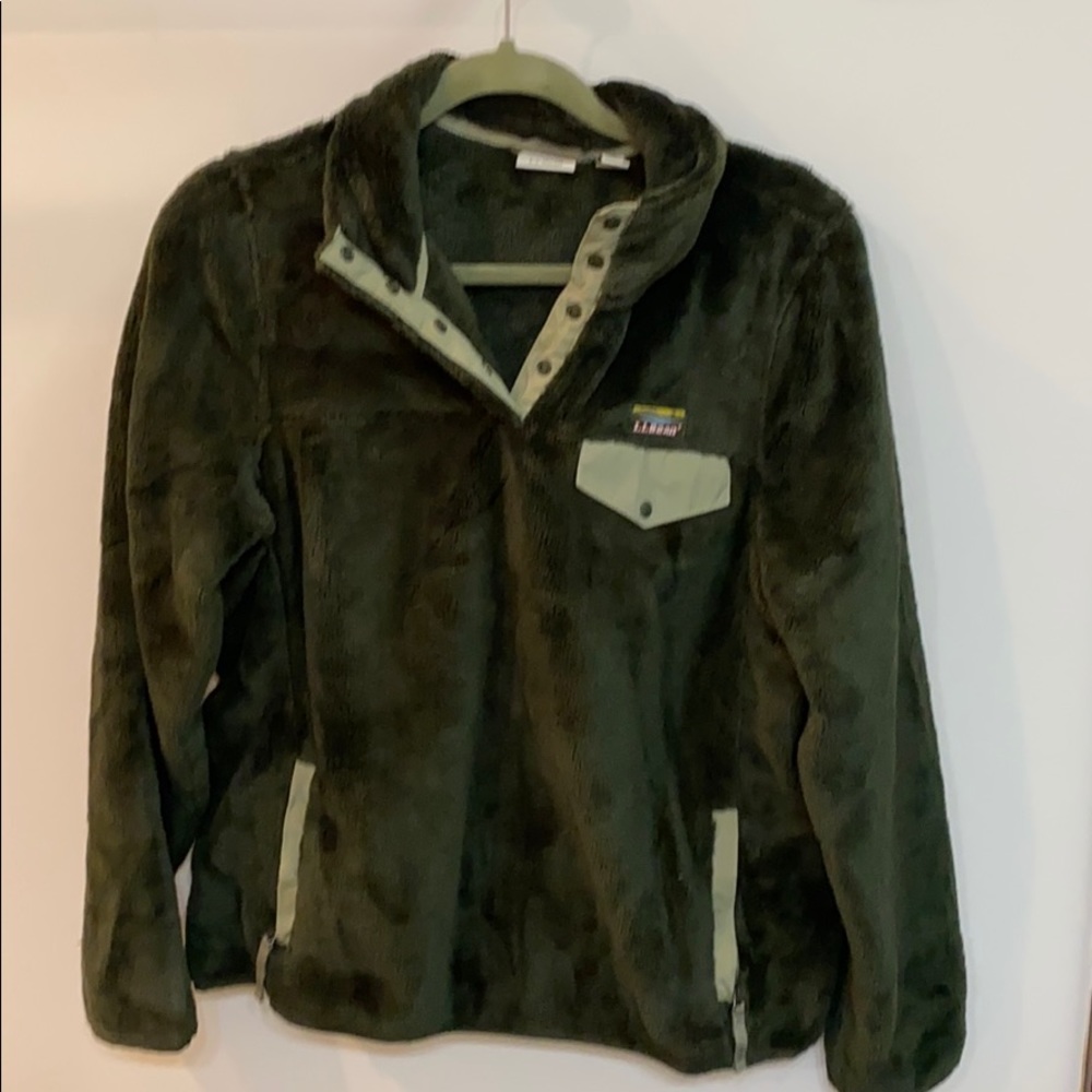 LL Bean Hi Pile fleece pullover